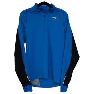 Brooks Men's Performance Outdoor‎ Wear Lightweight Jacket in Blue and Black L